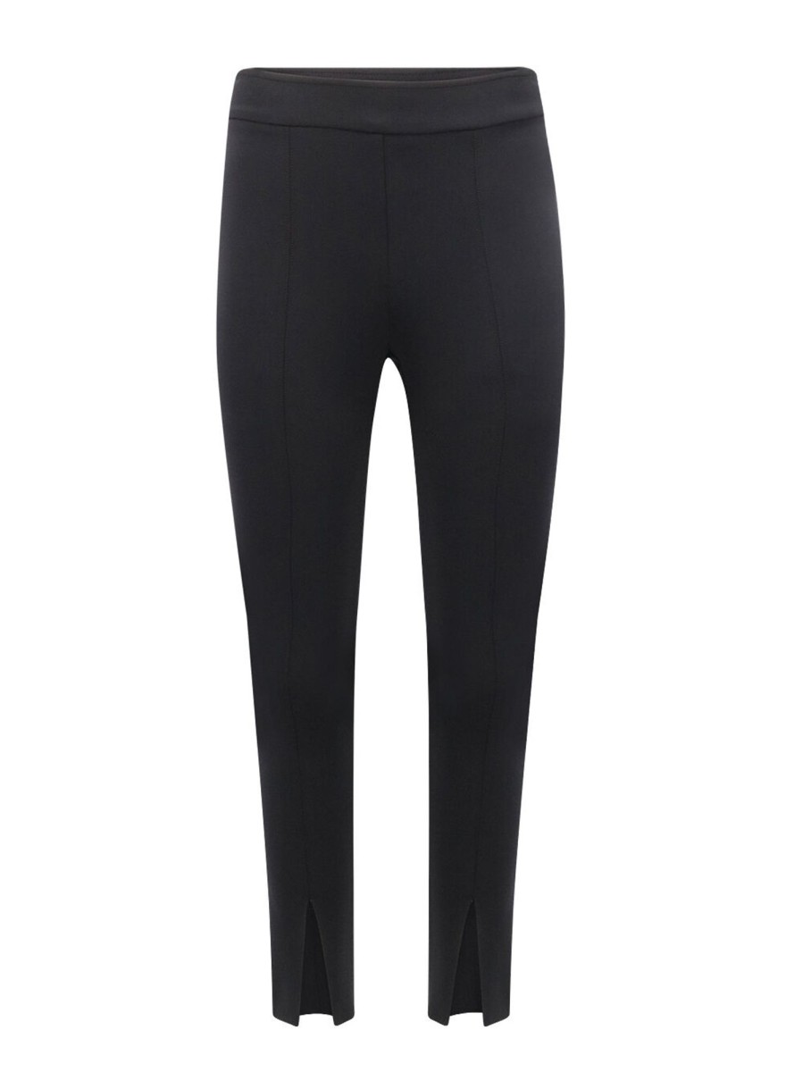 Clothing Avenue Montaigne | Max Freedom Front Slit Pants Black