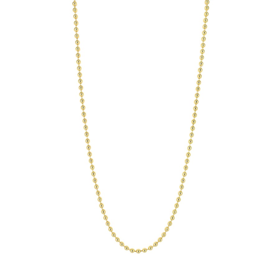 Jewelry Kastel Designs | 3Mm Ball Necklace 14K Yellow Gold