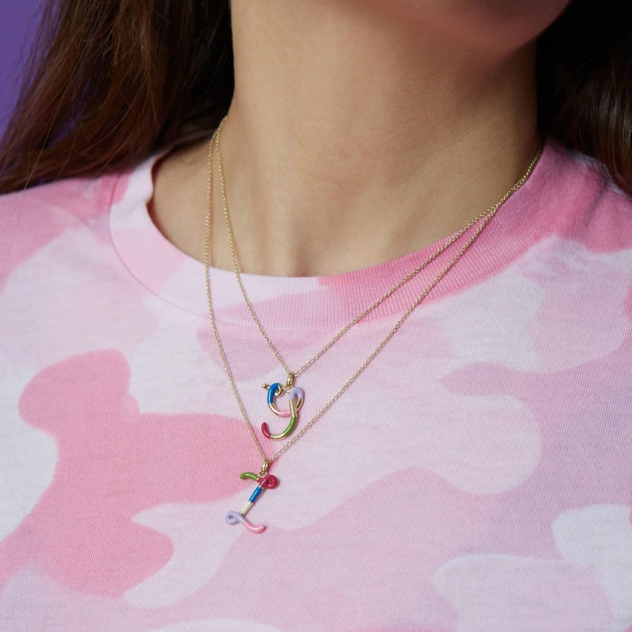 Jewelry Bea Bongiasca | Letter Y Charm Necklace Multi