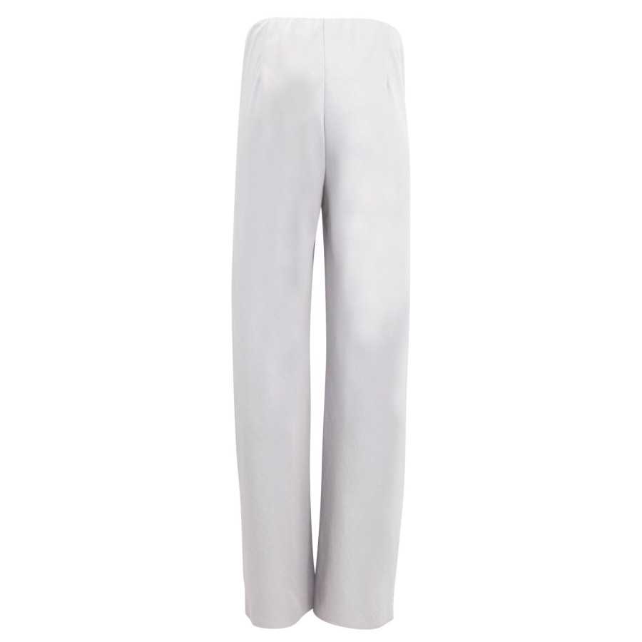Clothing Vince | Fluid Satin Bias Pant Silverstone