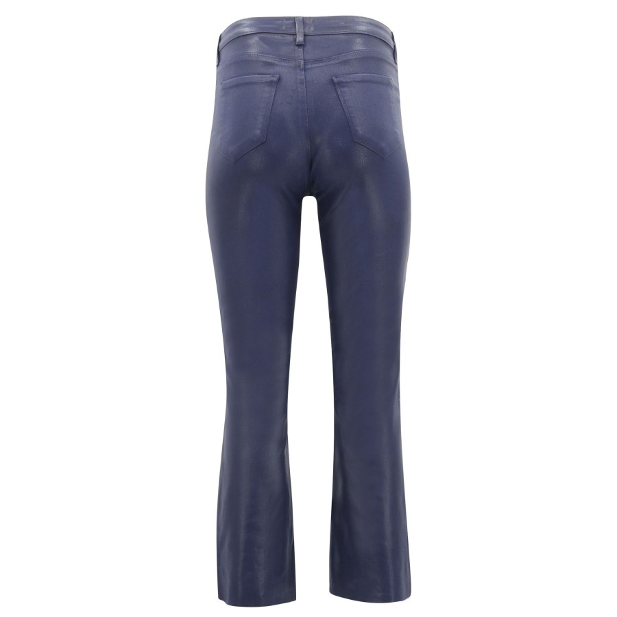 Clothing L'Agence | Kendra Coated High Rise Flare Jean Midnight