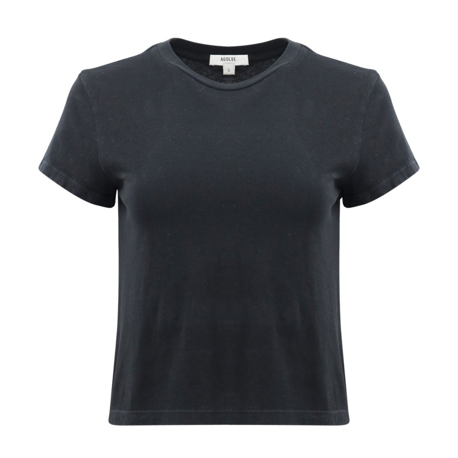 Clothing Agolde | Adine Shrunken Tee Nocturne