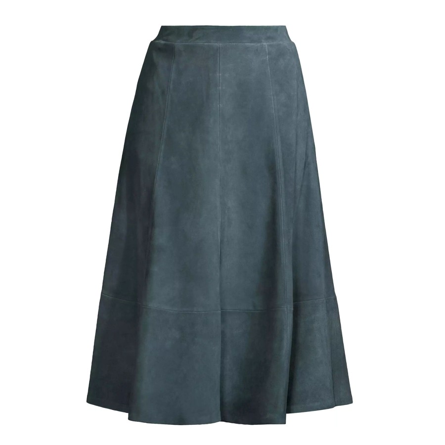 Clothing Kobi Halperin | Amanda Suede A-Line Skirt Sea Moss