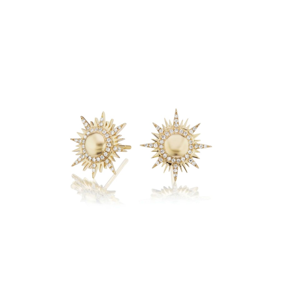 Jewelry Sorellina | Il Sole Studs 18K Yellow Gold