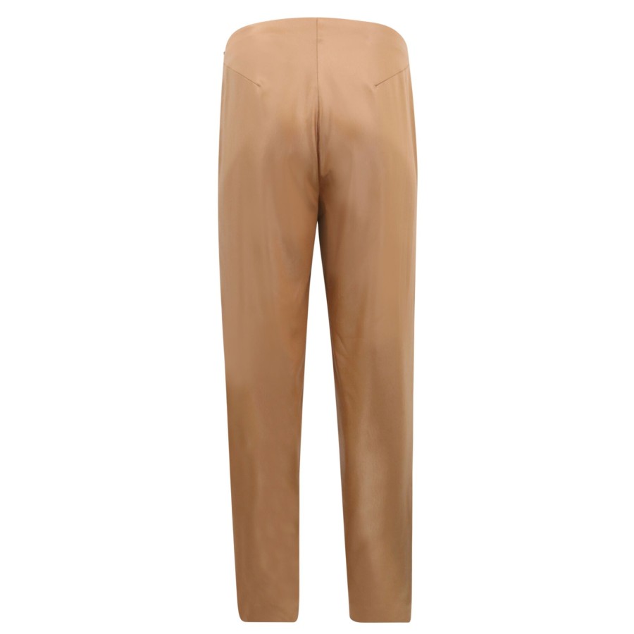 Clothing Hilton Hollis | Textured Satin Pant Caramel