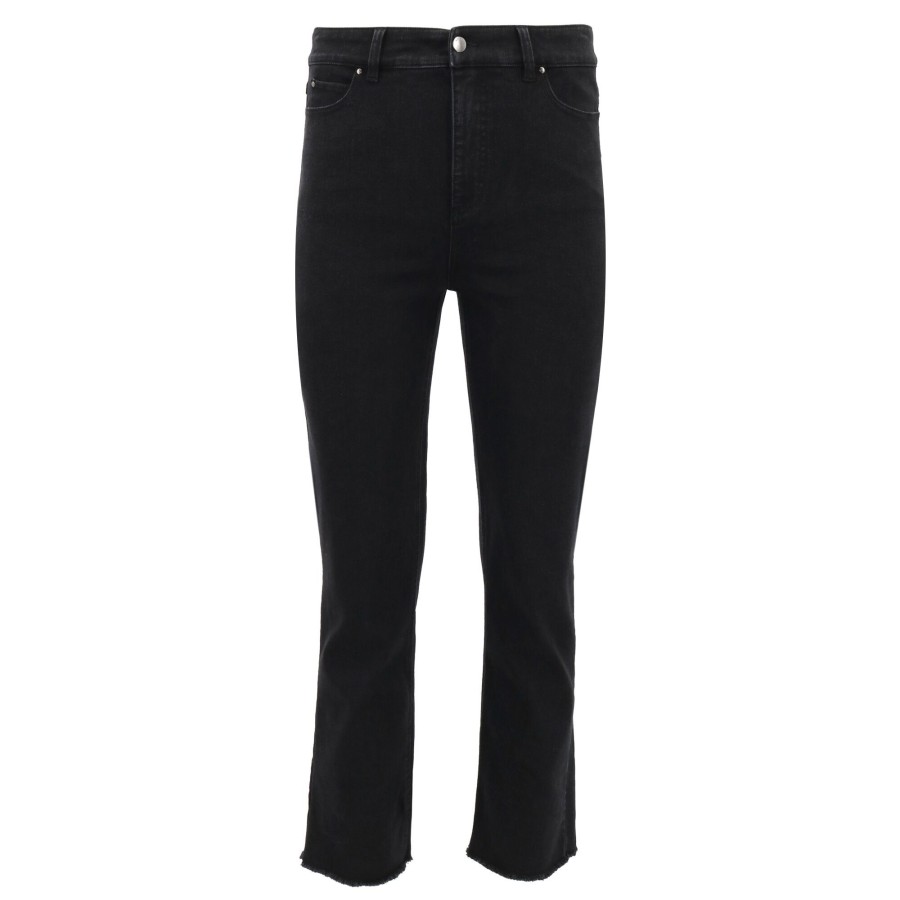 Clothing Ecru | La Cienega Straight Leg Jean Black