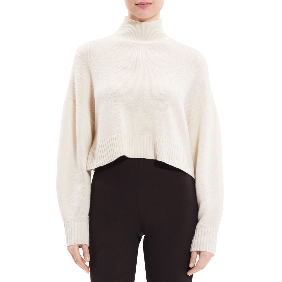 Clothing Theory | Cropped Turtleneck Sweater Ivory