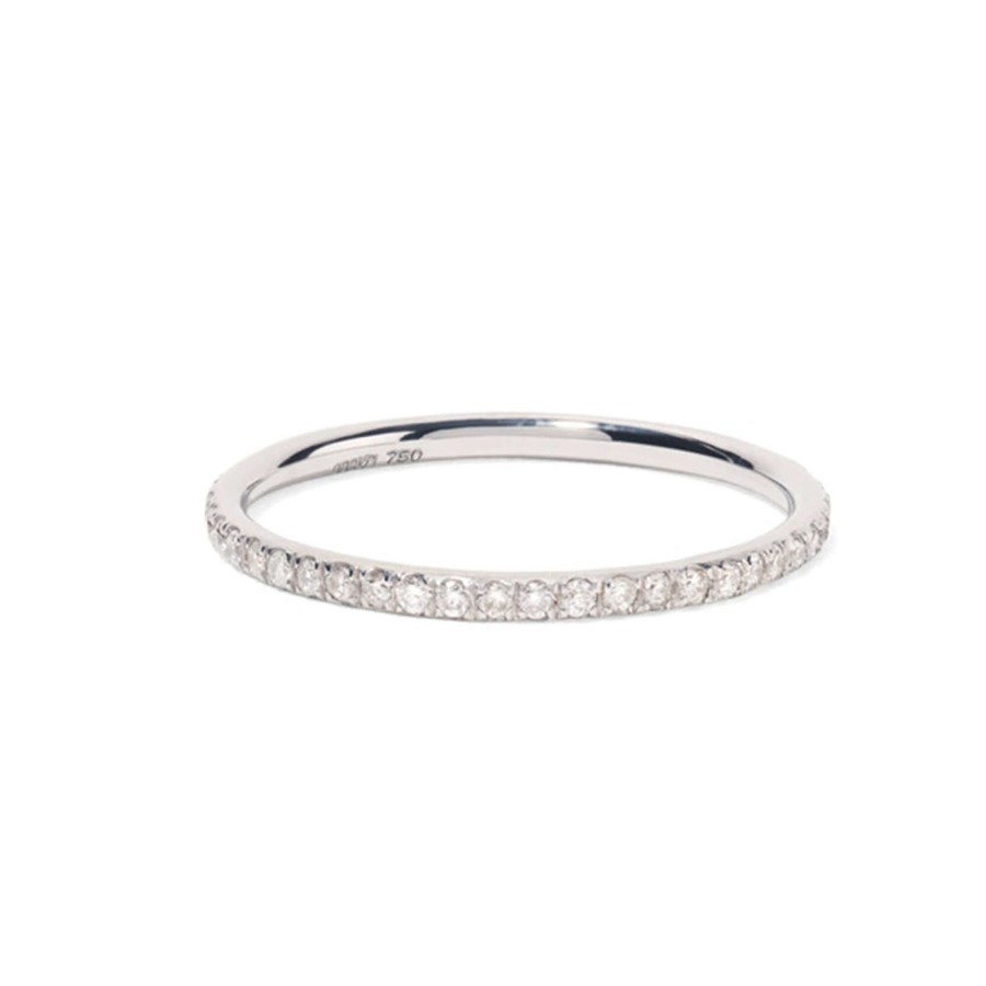 Jewelry Ileana Makri | White Gold Thread Band .28Ct