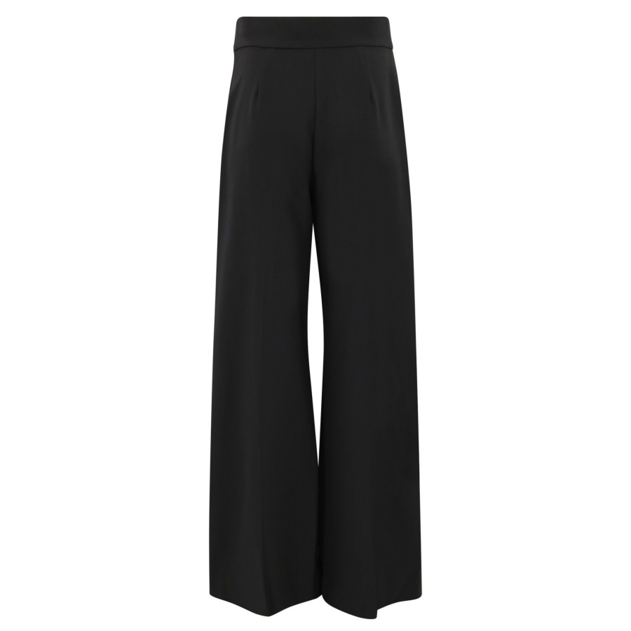 Clothing Carolina Herrera | High Waisted Wide Leg Pant Black