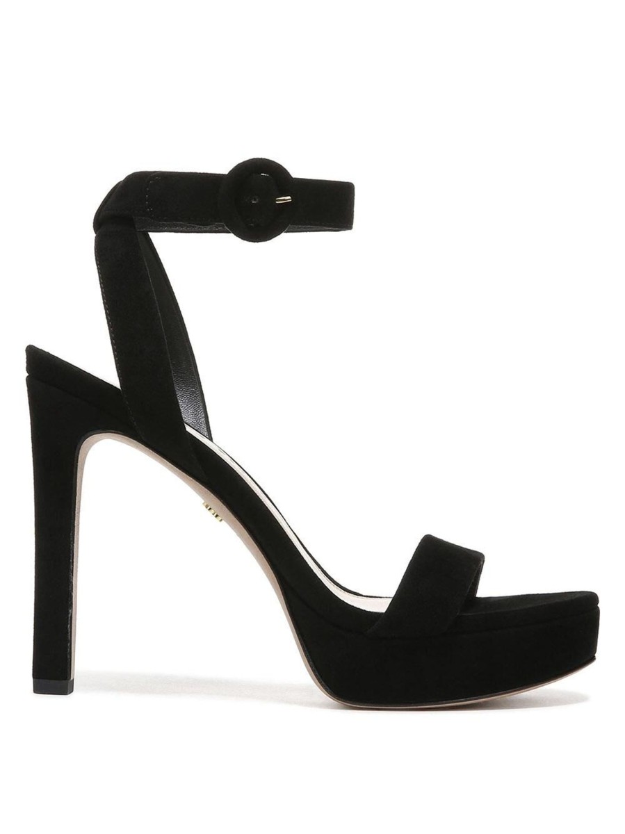 Shoes Veronica Beard | Darcelle Suede Platform Sandals Black