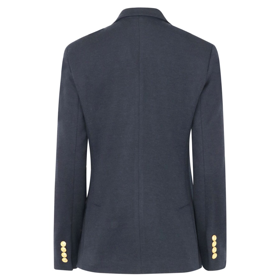 Clothing Polo Ralph Lauren | Double Knit Wool Blazer Navy