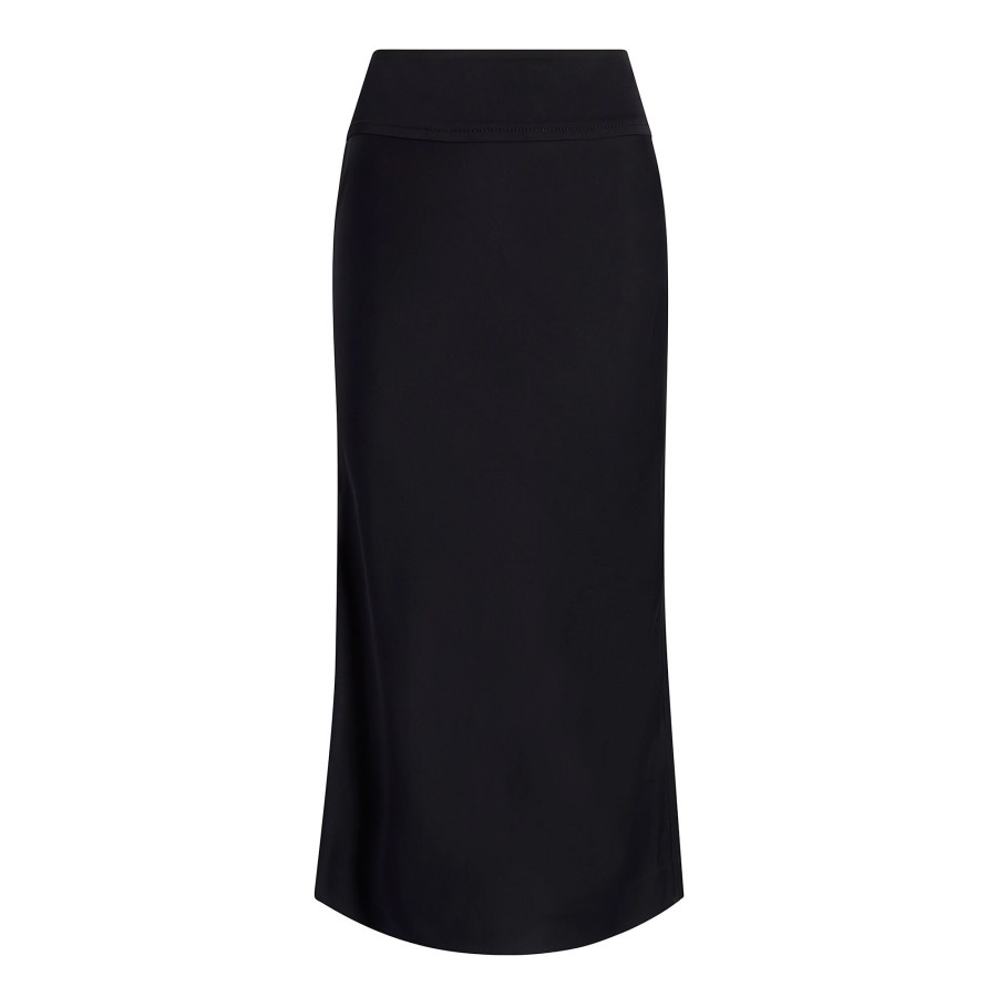 Clothing Another Tomorrow | Bias Slip Skirt Black