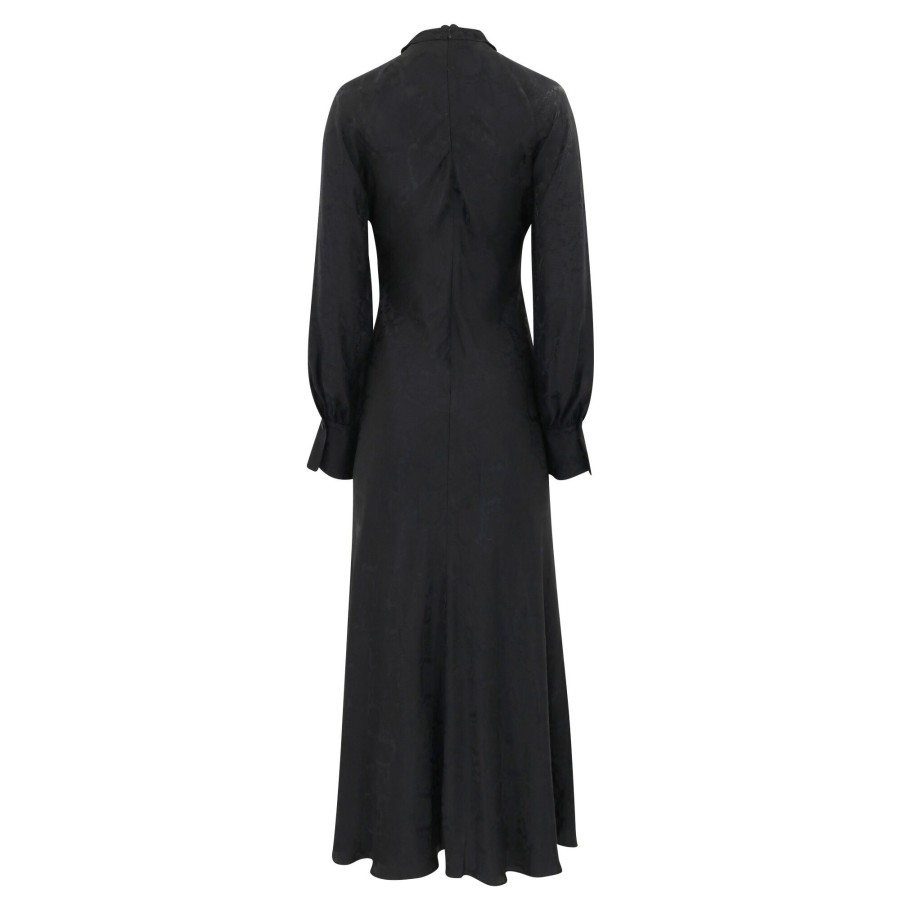 Clothing Simkhai | Tawney Tie Detail Dress Black Python