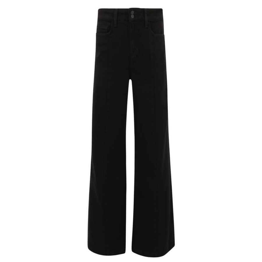 Clothing L'Agence | Janine High Rise Wide Leg Jean Sable Black