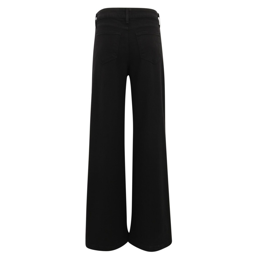Clothing L'Agence | Janine High Rise Wide Leg Jean Sable Black