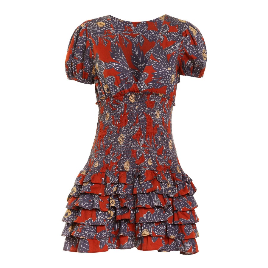 Clothing Love The Label | Veronika Dress Khushi Plum Print