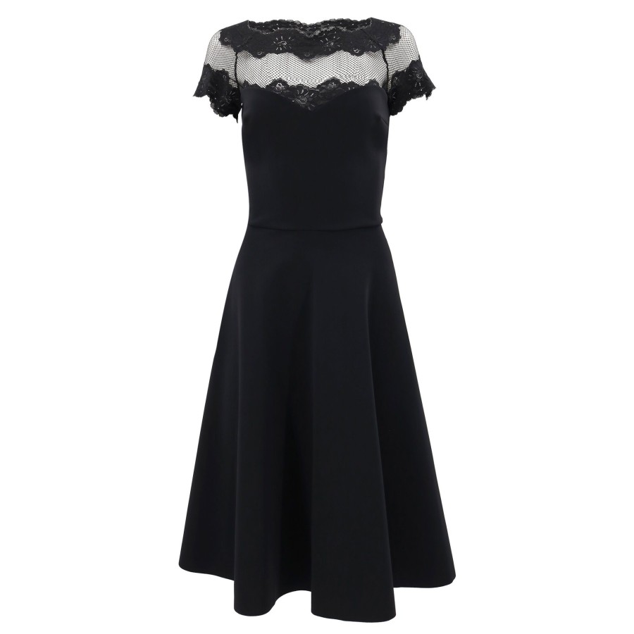 Clothing La Petite Robe | Ariba Lace Midi Dress Black