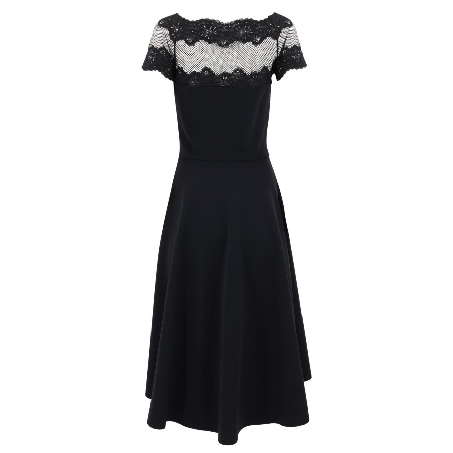 Clothing La Petite Robe | Ariba Lace Midi Dress Black