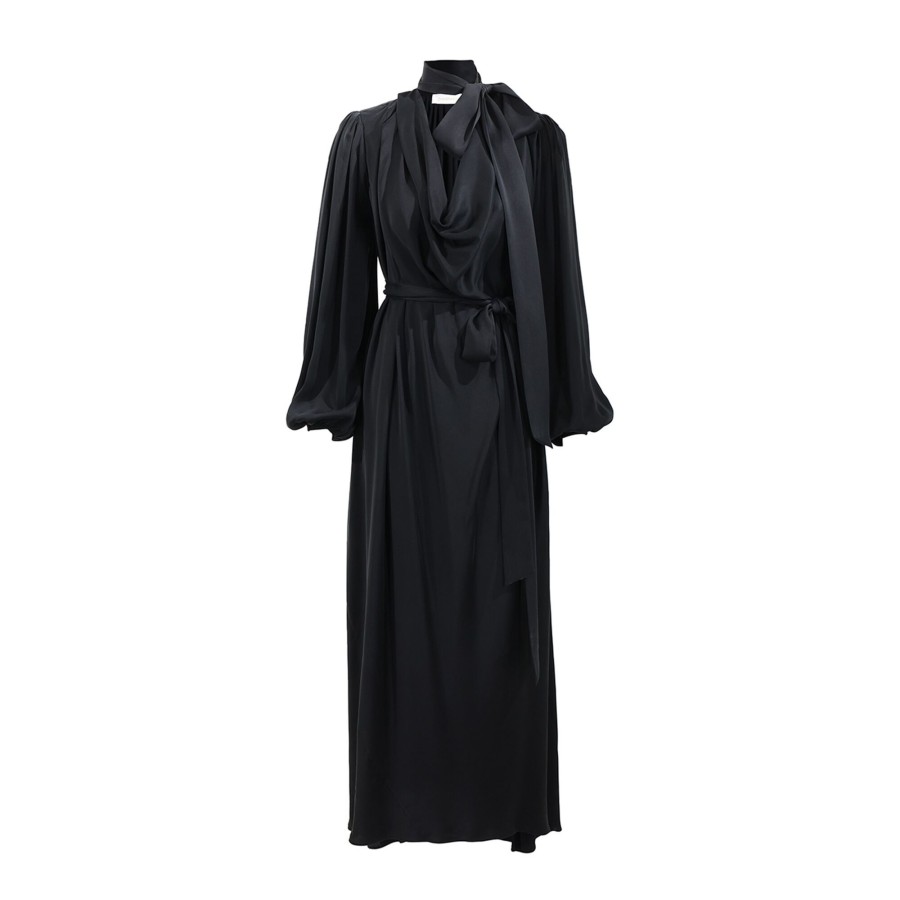 Clothing Zimmermann | Silk Billow Dress Black
