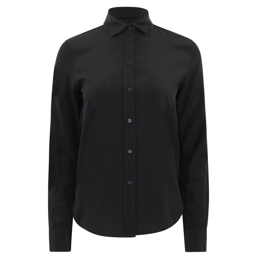 Clothing Nili Lotan | Gala Slim Shirt Black
