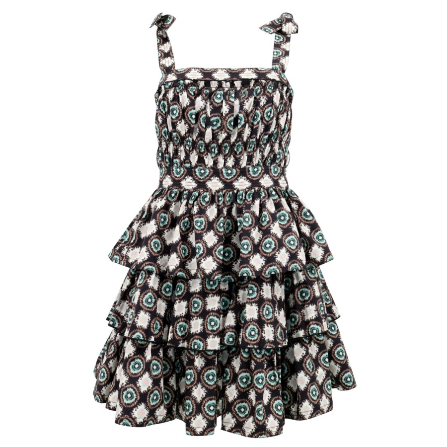 Clothing Hunter Bell | Sierra Dress London Rain Black