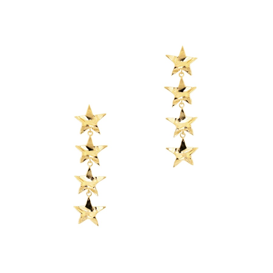 Jewelry Oscar de la Renta | Nico Star Drop Earrings Silver