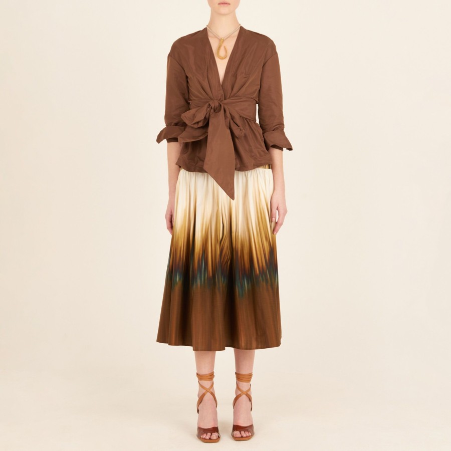 Clothing Silvia Tcherassi | Saanvi Blouse Brown