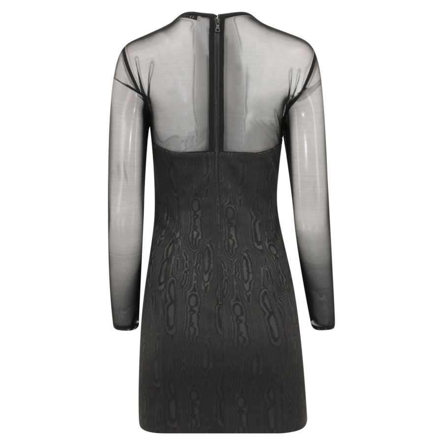 Clothing Alice + Olivia | Takako Mesh Mini Dress Black