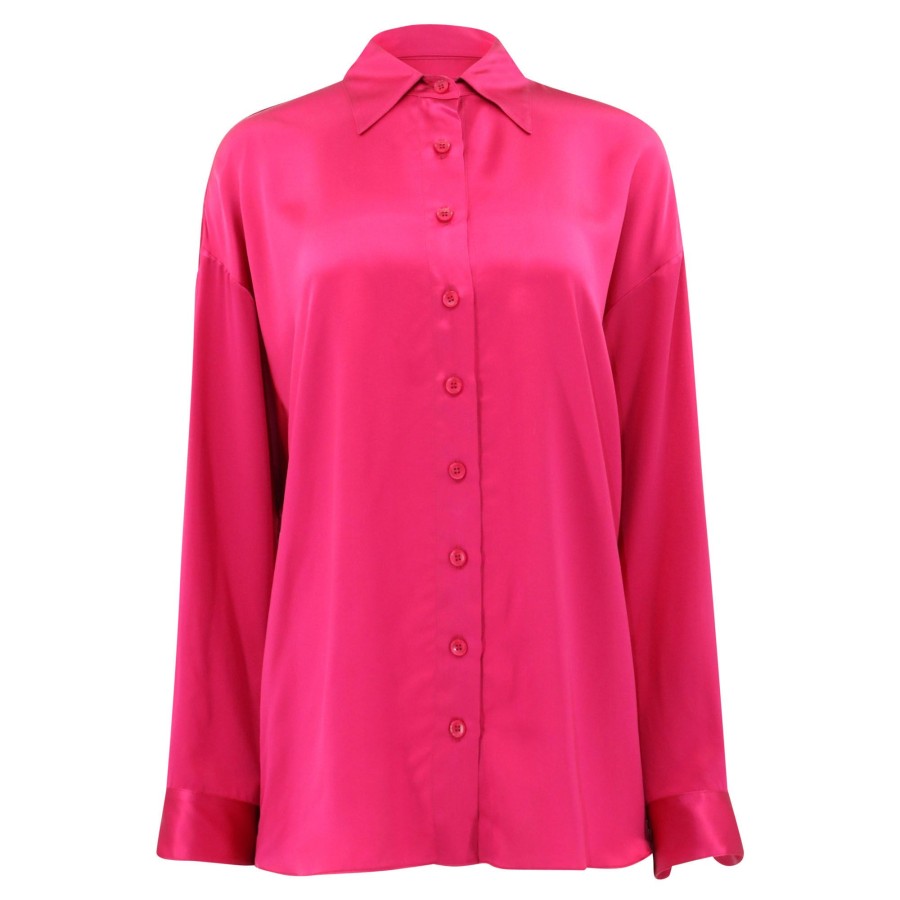 Clothing Sablyn | Indiana Button Up Shirt Lipstick