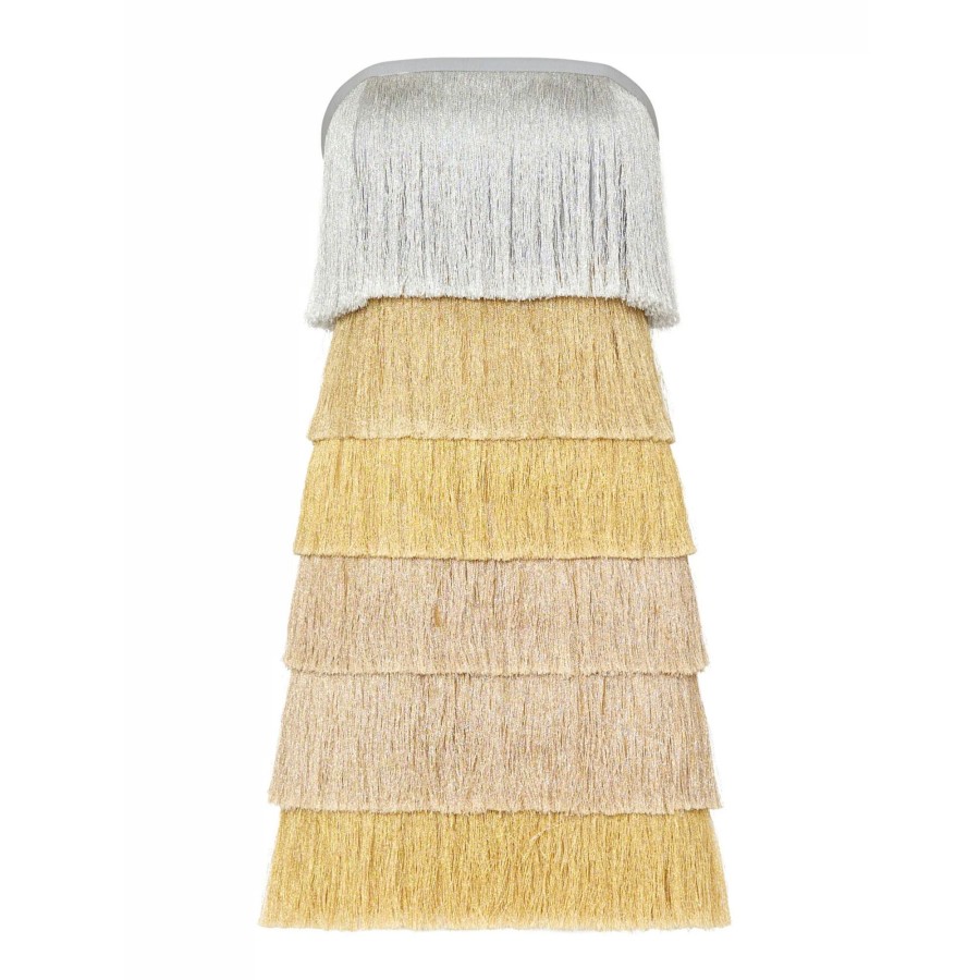 Clothing Milly | Nuoir Metallic Fringe Mini Dress Black