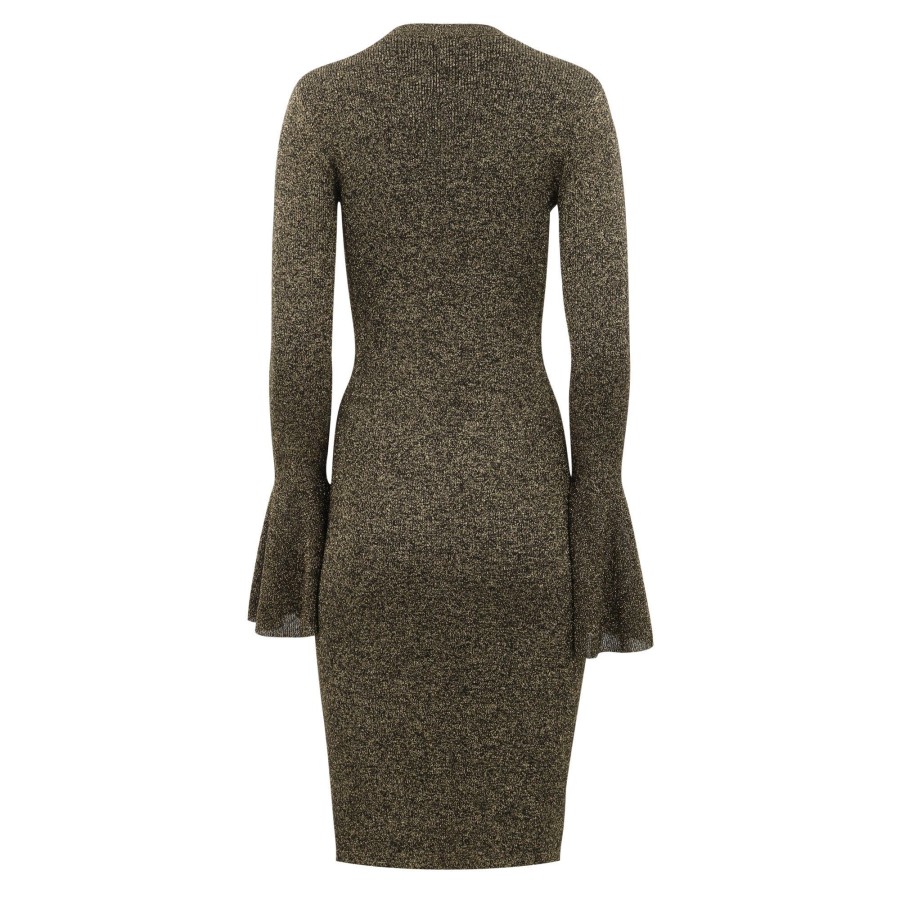 Clothing Frame | Godet Lurex Dress Black