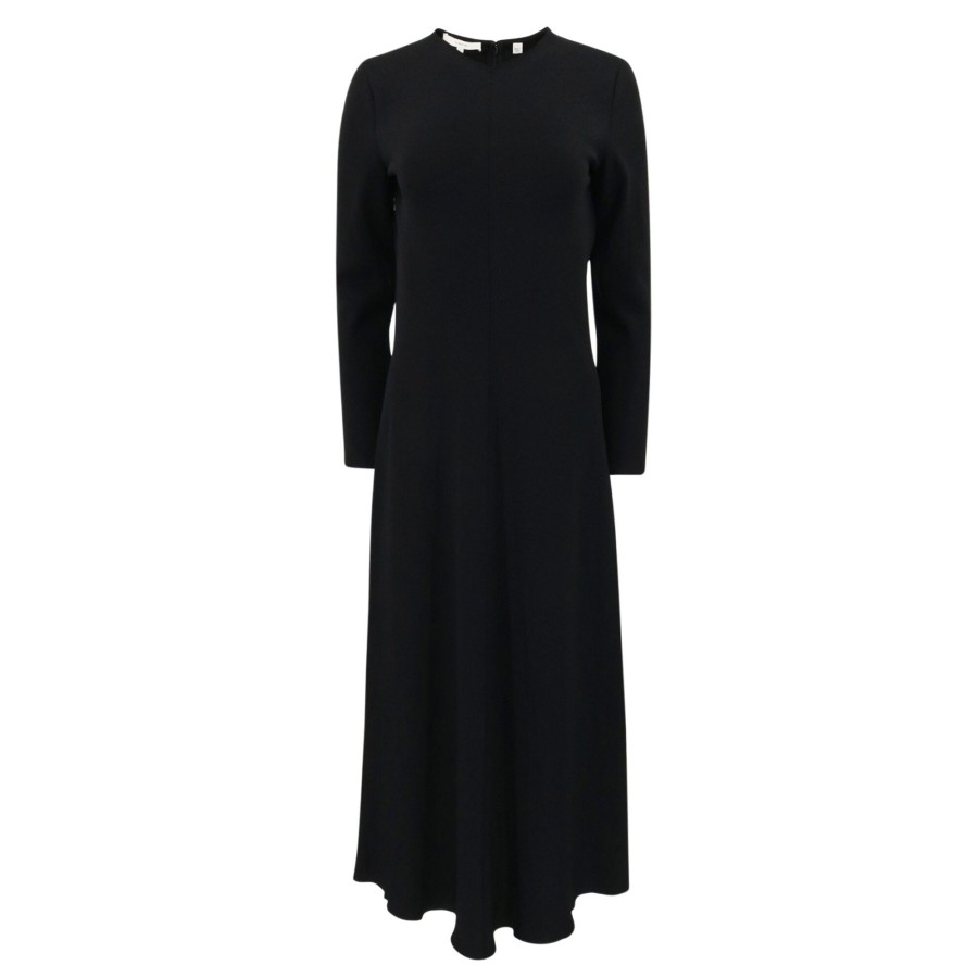 Clothing Vince | Bias High V-Neck Dress Black