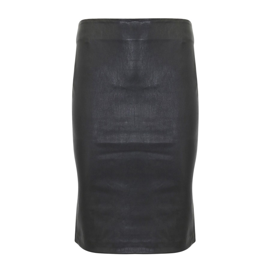 Clothing SPRWMN | Leather Pencil Skirt Black