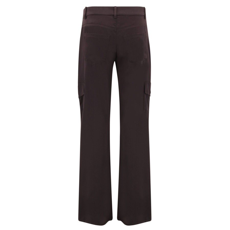 Clothing Sablyn | Sigourney Silk Cargo Pant Oak Tree
