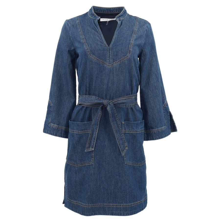 Clothing Trina Turk | Otis Denim Dress Indigo