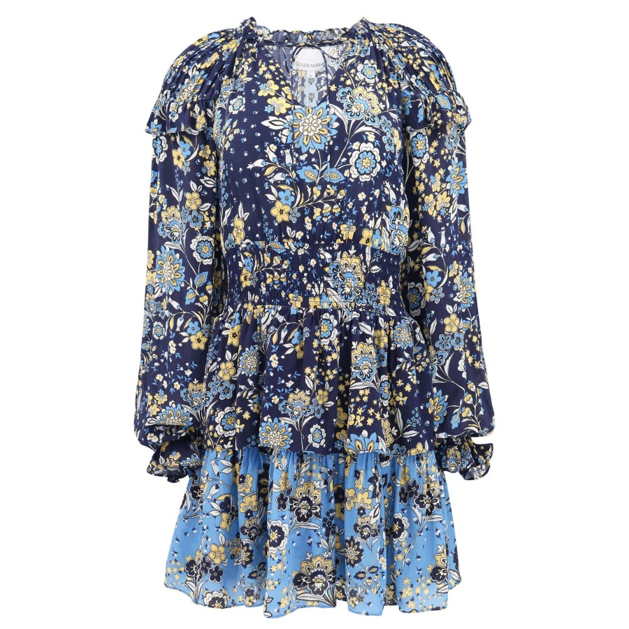 Clothing Gilner Farrar | Aliya Dress Blue Anemone