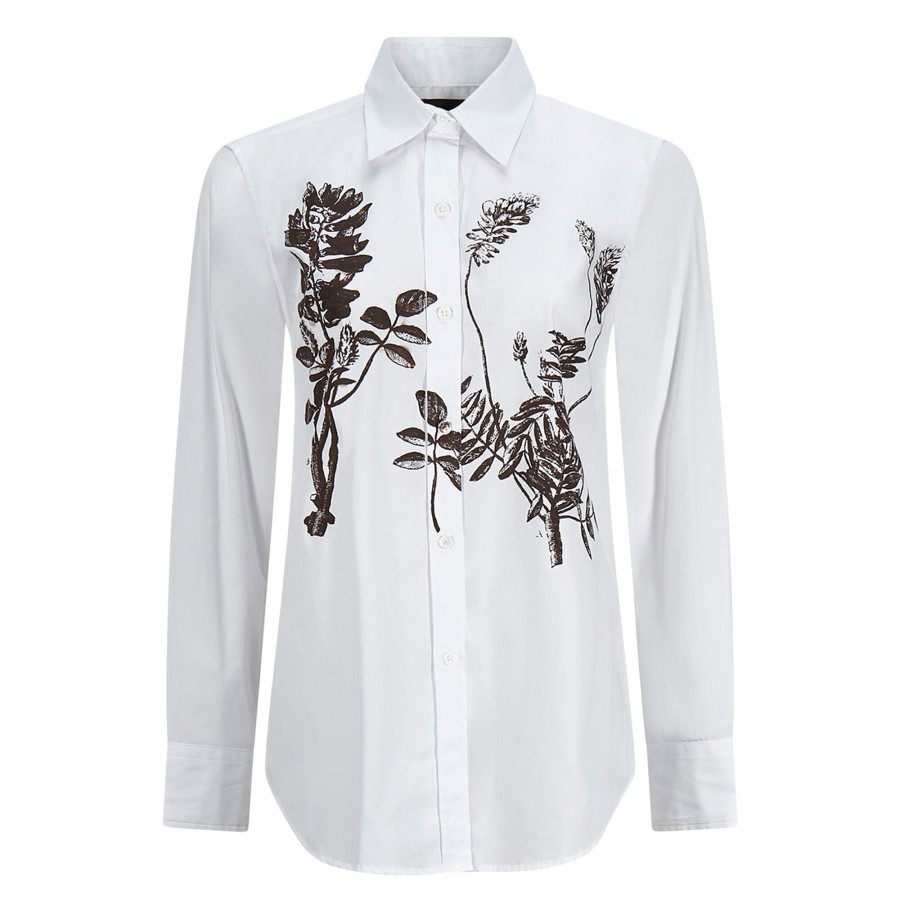 Clothing Libertine | Botanical New Classic Shirt White Multi