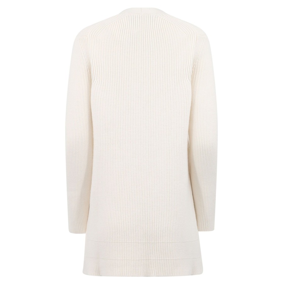 Clothing Another Tomorrow | Rib Side Slit Tunic Cream