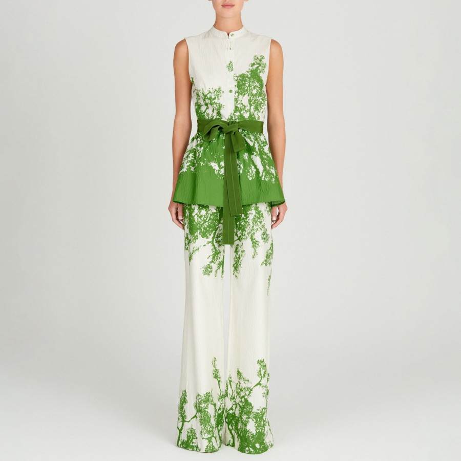 Clothing Silvia Tcherassi | Colony Blouse Green Cyprus