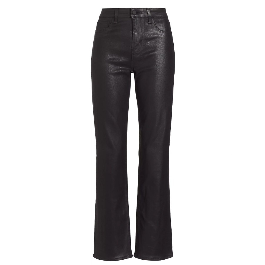 Clothing L'Agence | Ginny High Rise Coated Jean Noir Coated