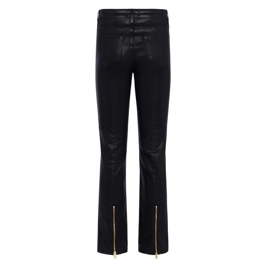 Clothing L'Agence | Ginny High Rise Coated Jean Noir Coated