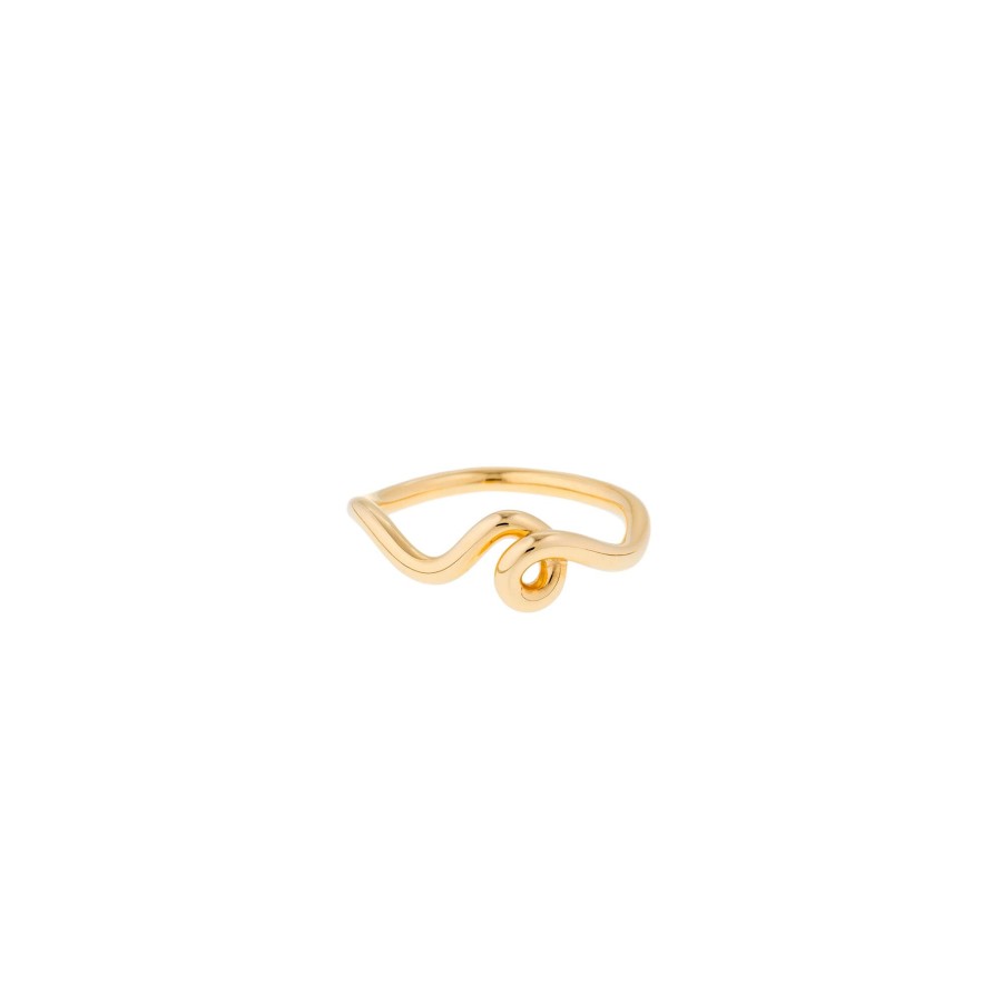 Jewelry Bea Bongiasca | Wave Stacking Ring Royale Gold