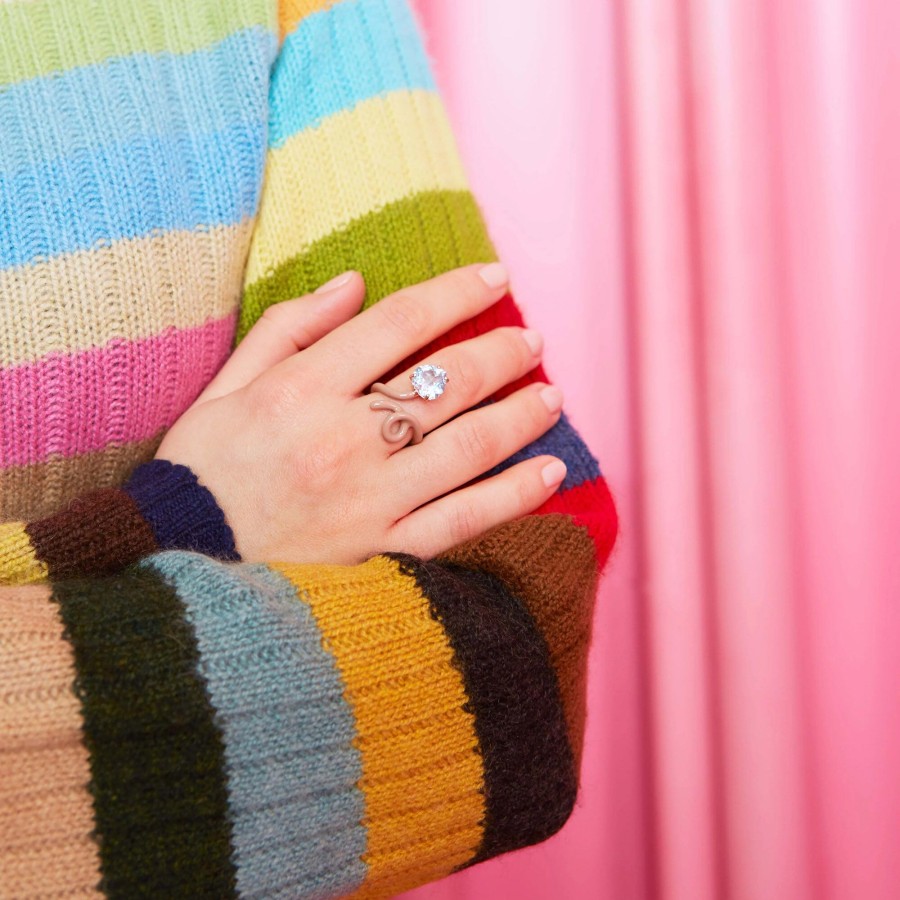Jewelry Bea Bongiasca | Heart Tendril Ring Latte