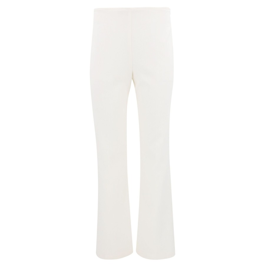 Clothing Trina Turk | Chimayo 2 Straight Wide-Leg Side Zip Pant Winter White