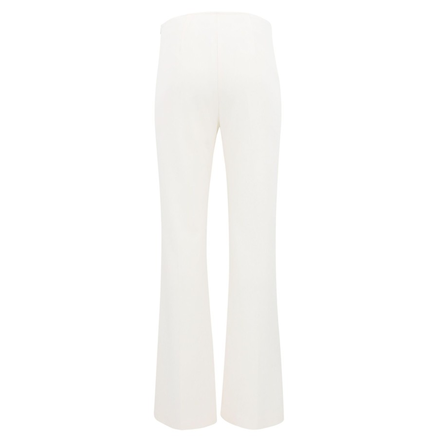 Clothing Trina Turk | Chimayo 2 Straight Wide-Leg Side Zip Pant Winter White
