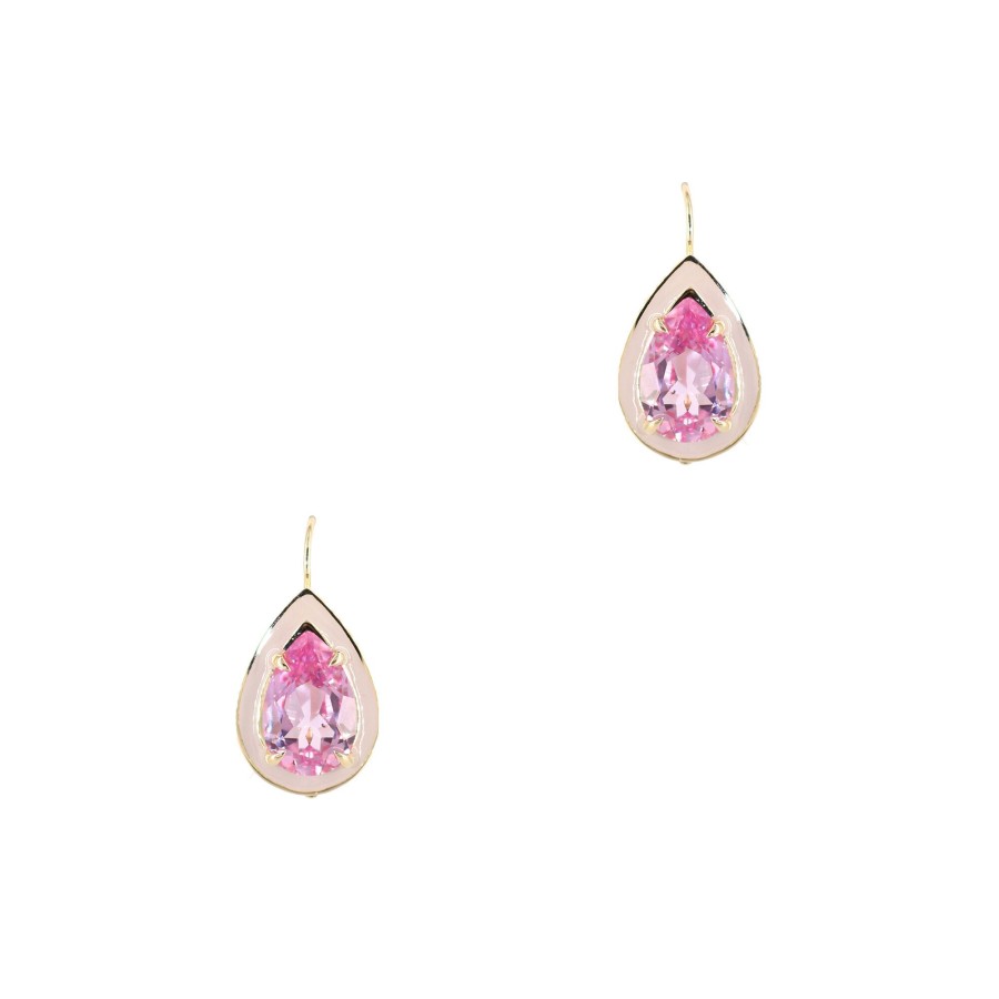 Jewelry Alison Lou | Pear Cocktail Drops Pink