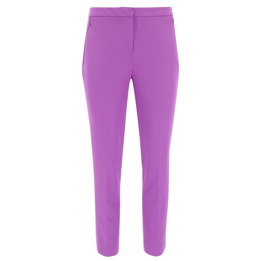 Clothing Kobi Halperin | Alexi Twill Crop Cigarette Pant Turquoise