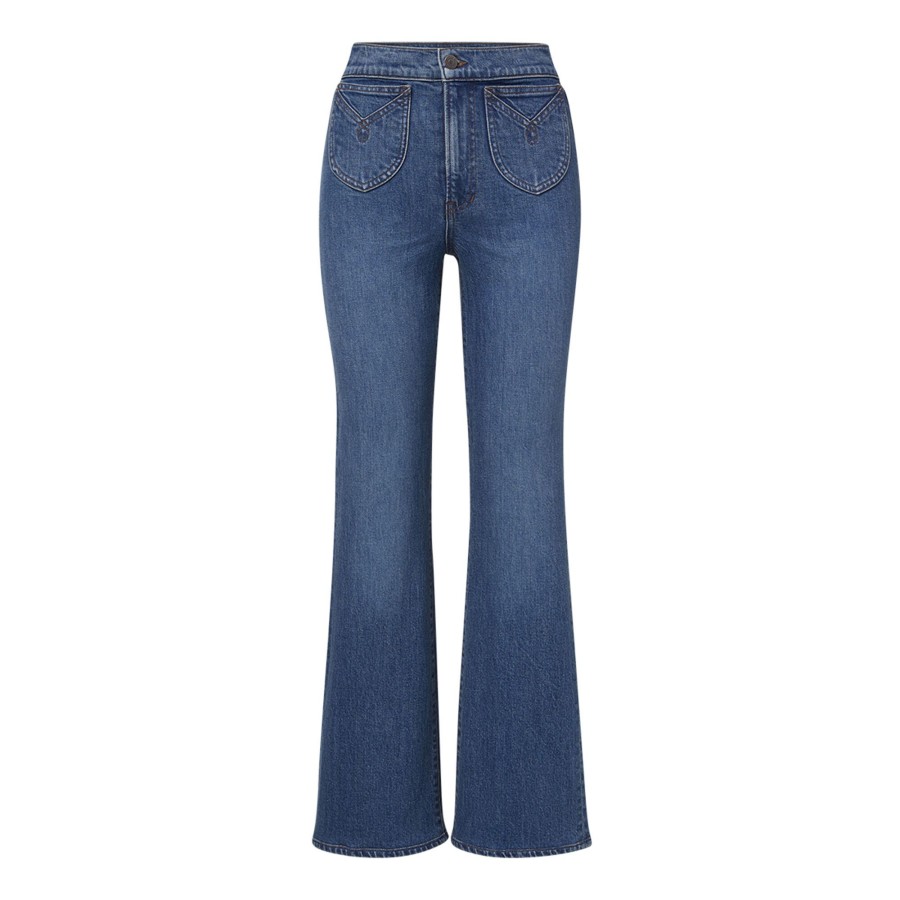 Clothing Veronica Beard | Crosbie Western Wide Leg Jean Thriller