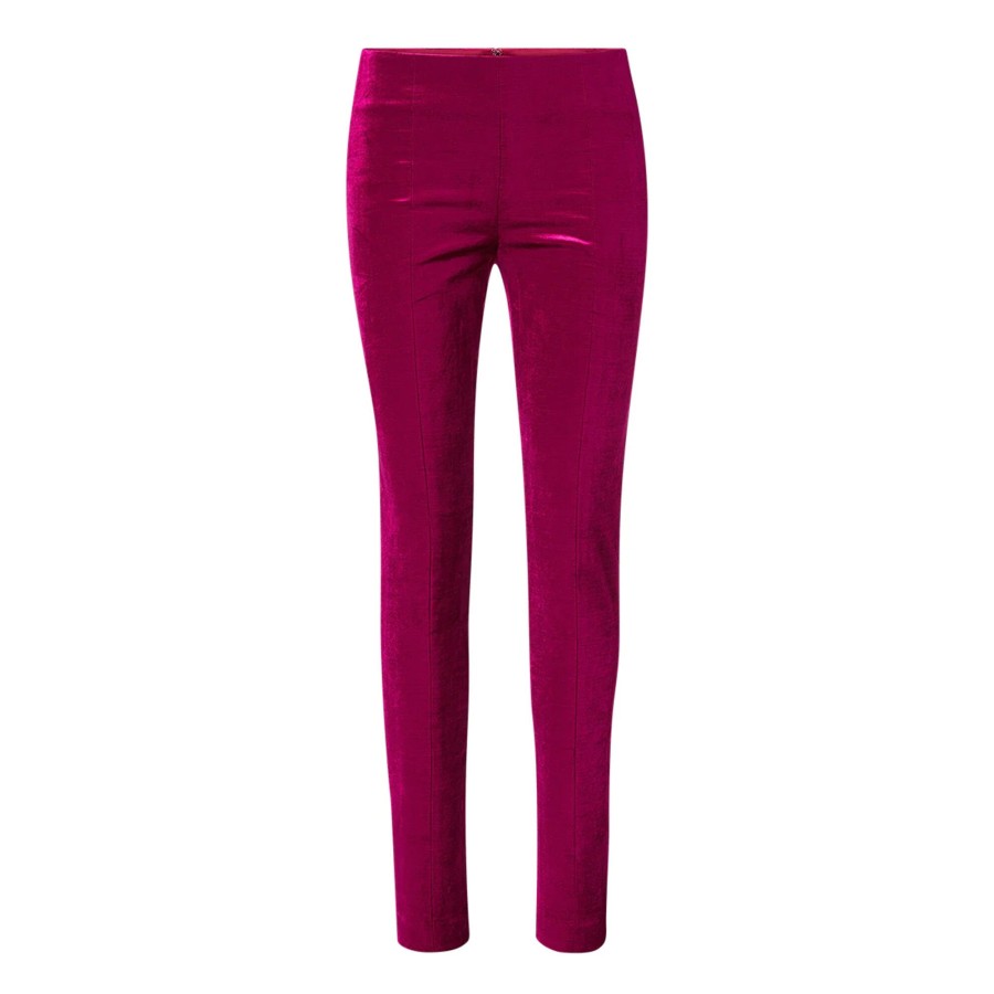 Clothing Veronica Beard | Honolulu Velvet Pant Fuchsia