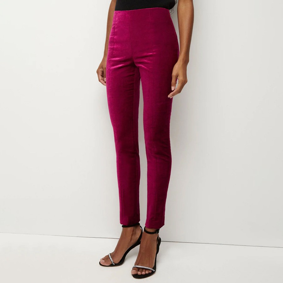 Clothing Veronica Beard | Honolulu Velvet Pant Fuchsia